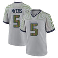 Parkc S.Seahawks #5 Jason Myers Player Grey 2025 Rivalries Collection Home Game Stitched Jerseys