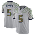 Parkc S.Seahawks #5 Jason Myers Player Grey Limited 2025 Rivalries Collection Home Game Stitched Jerseys