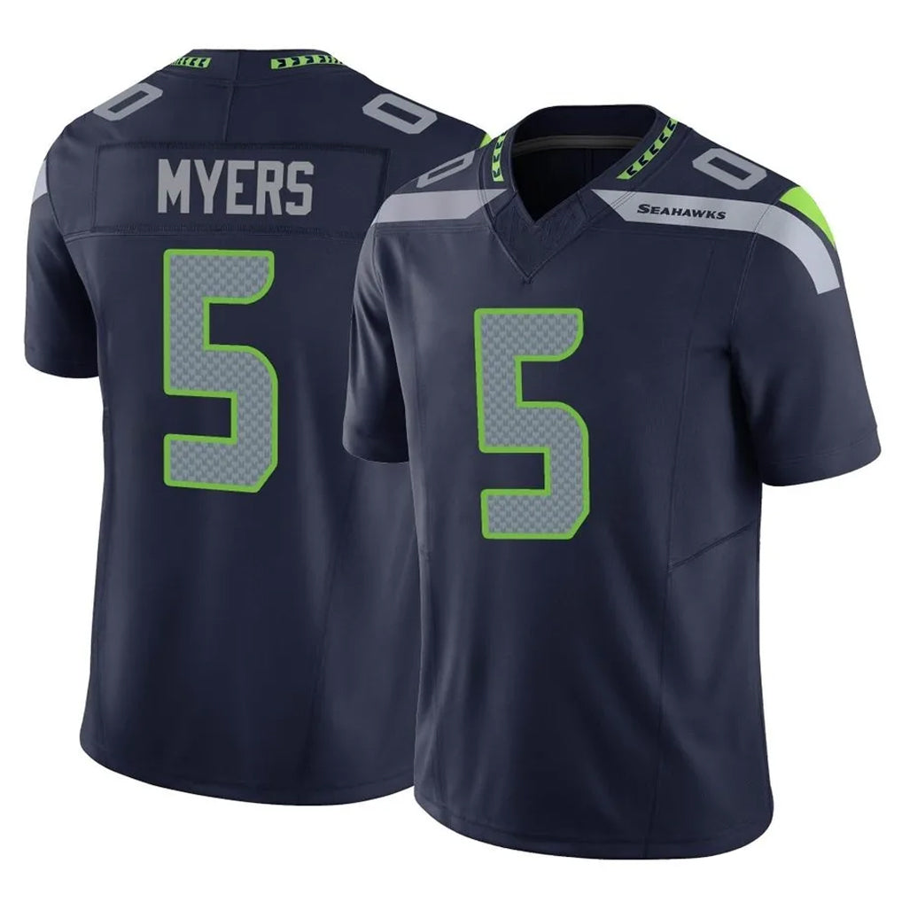 Parkc S.Seahawks #5 Jason Myers Player Navy Limited Vapor F.U.S.E. Home Game Stitched Jerseys