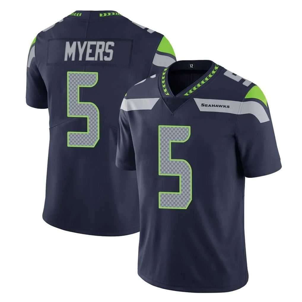 Parkc S.Seahawks #5 Jason Myers Player Navy Limited Vapor Untouchable Home Game Stitched Jerseys