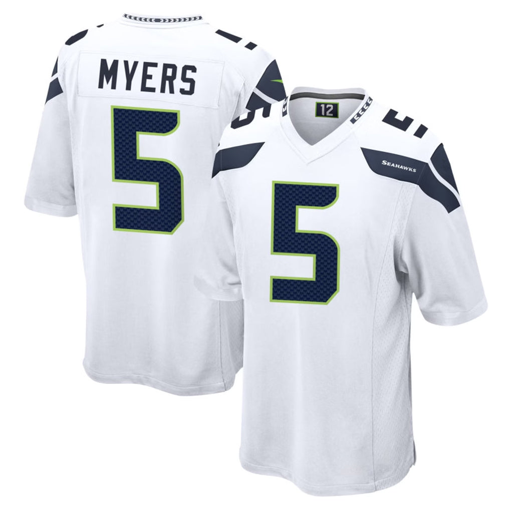 Parkc S.Seahawks #5 Jason Myers Player White Home Game Stitched Jerseys