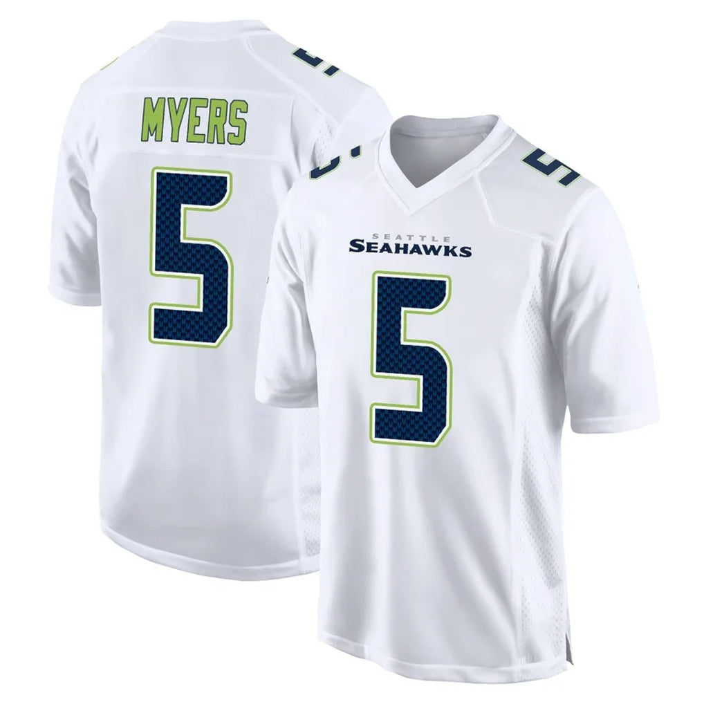 Parkc S.Seahawks #5 Jason Myers Player White Tundra Fashion Home Game Stitched Jerseys