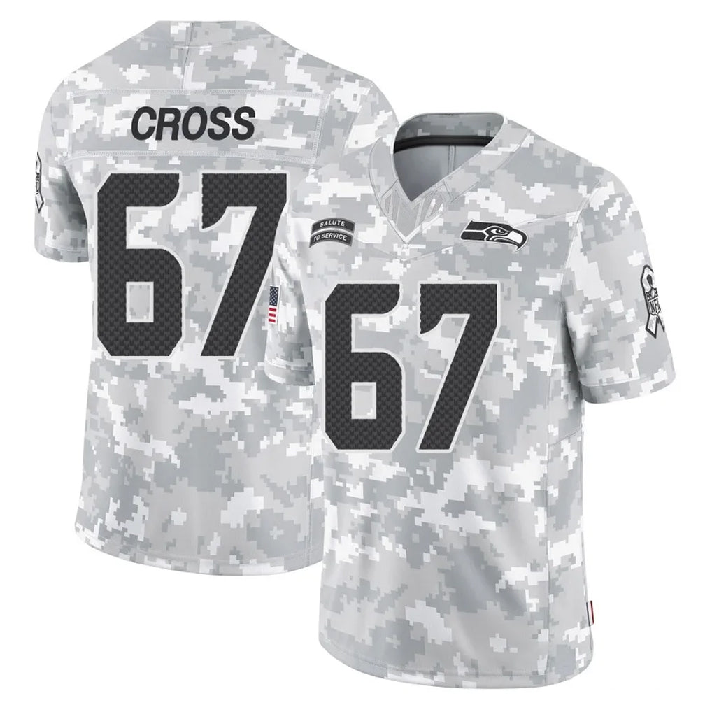 Parkc S.Seahawks #67 Charles Cross Player Arctic Camo Limited Salute To Service Home Game Stitched Jerseys