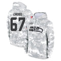 Parkc S.Seahawks #67 Charles Cross Player Arctic Camo Limited Salute to Service Pullover Hoodies Game Stitched Jerseys