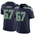 Parkc S.Seahawks #67 Charles Cross Player Navy Limited Vapor F.U.S.E. Home Game Stitched Jerseys