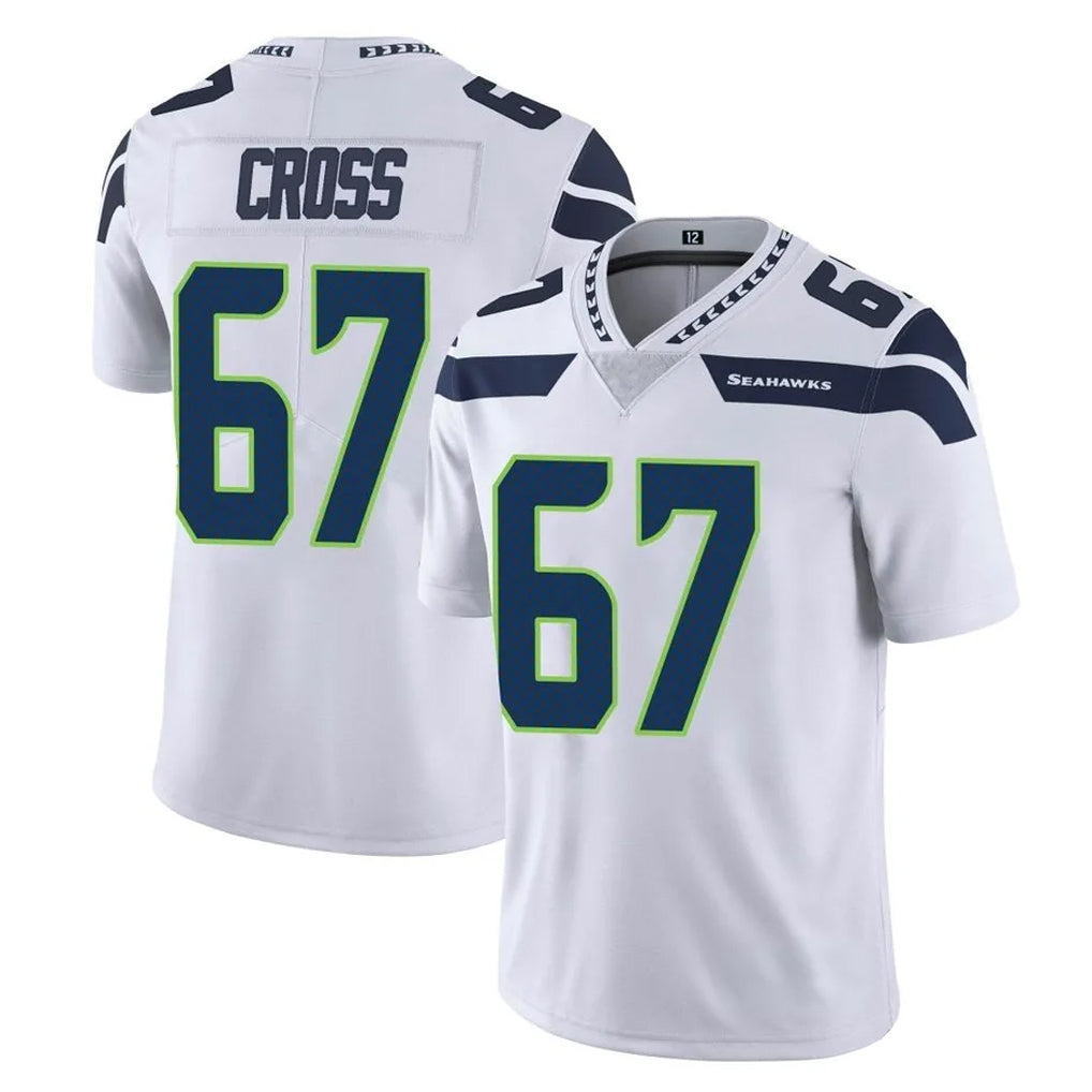Parkc S.Seahawks #67 Charles Cross Player White Limited Vapor Untouchable Home Game Stitched Jerseys