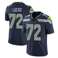 Parkc S.Seahawks #72 Abraham Lucas Player Navy Limited Vapor Untouchable Home Game Stitched Jerseys