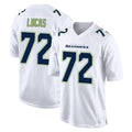 Parkc S.Seahawks #72 Abraham Lucas Player White Tundra Fashion Home Game Stitched Jerseys