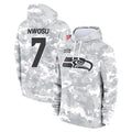 Parkc S.Seahawks #7 Uchenna Nwosu Player Arctic Camo Limited Salute to Service Pullover Hoodies Game Stitched Jerseys