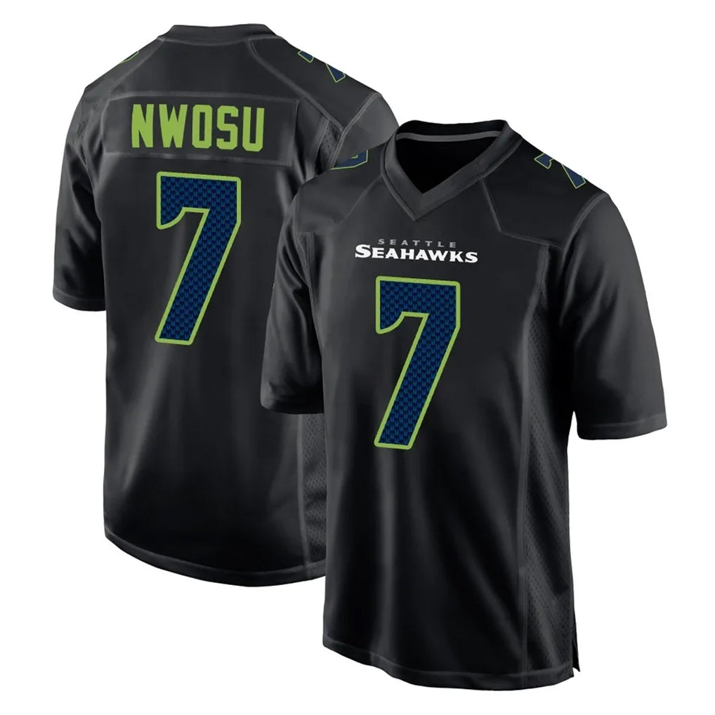 Parkc S.Seahawks #7 Uchenna Nwosu Player Black Limited Fashion Home Game Stitched Jerseys