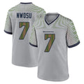 Parkc S.Seahawks #7 Uchenna Nwosu Player Grey 2025 Rivalries Collection Home Game Stitched Jerseys