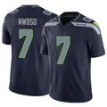 Parkc S.Seahawks #7 Uchenna Nwosu Player Navy Limited Vapor F.U.S.E. Home Game Stitched Jerseys