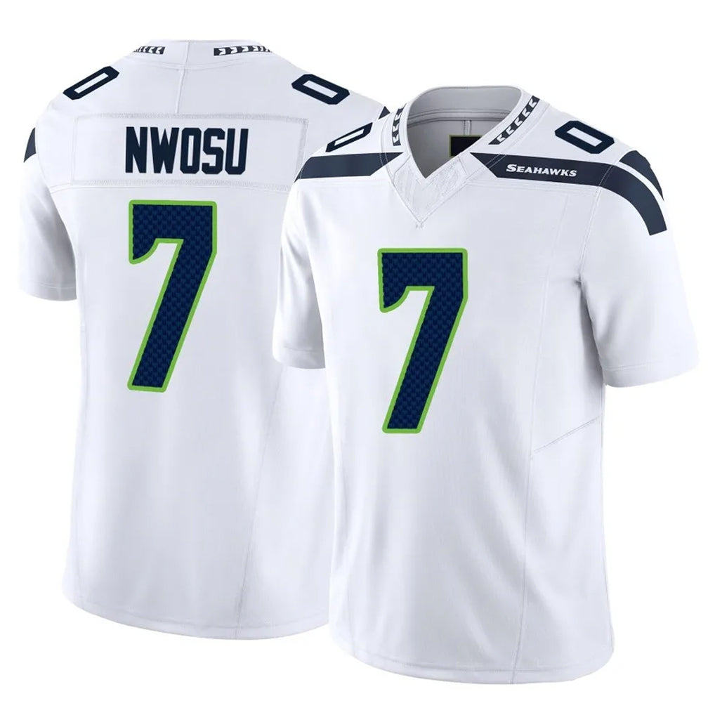 Parkc S.Seahawks #7 Uchenna Nwosu Player White Limited Vapor F.U.S.E. Home Game Stitched Jerseys