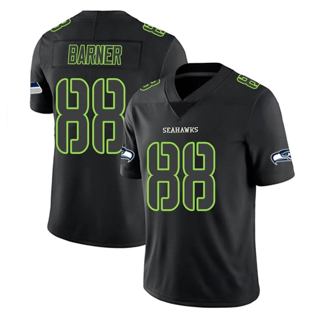 Parkc S.Seahawks #88 AJ Barner Player Black Impact Limited Home Game Stitched Jerseys