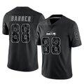 Parkc S.Seahawks #88 AJ Barner Player Black Limited Reflective Home Game Stitched Jerseys