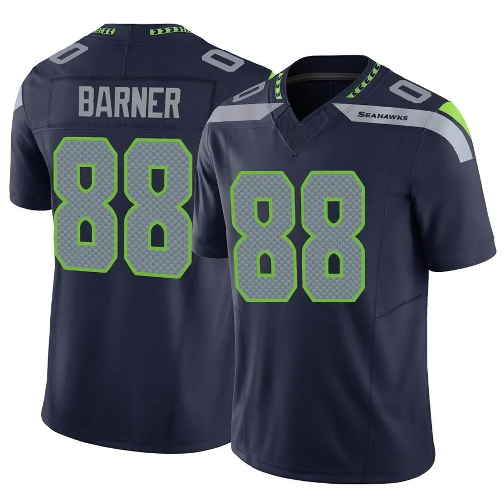 Parkc S.Seahawks #88 AJ Barner Player Navy Limited Vapor F.U.S.E. Home Game Stitched Jerseys