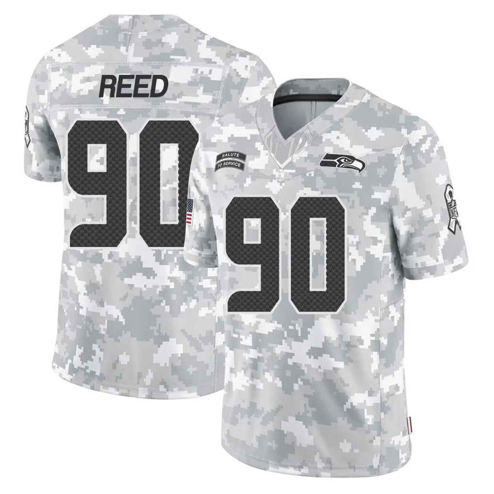 Parkc S.Seahawks #90 Jarran Reed Player Arctic Camo Limited Salute To Service Home Game Stitched Jerseys
