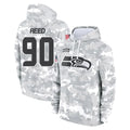 Parkc S.Seahawks #90 Jarran Reed Player Arctic Camo Limited Salute to Service Pullover Hoodies Game Stitched Jerseys