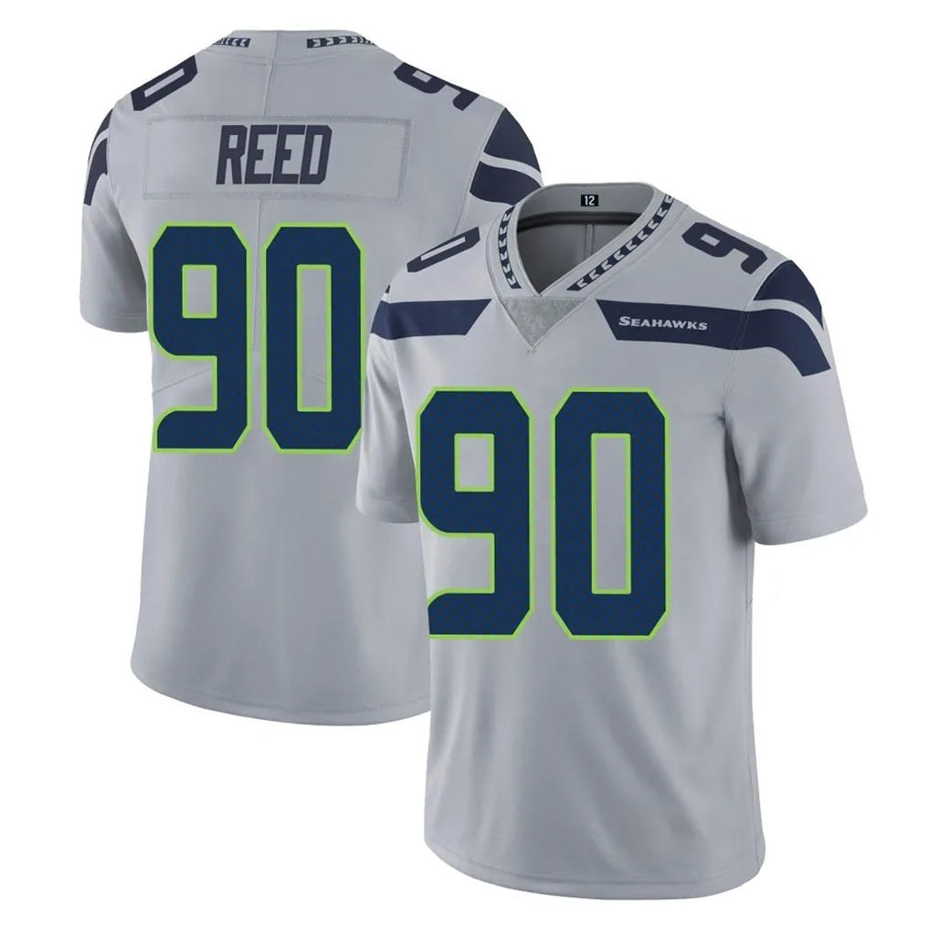 Parkc S.Seahawks #90 Jarran Reed Player Gray Limited Vapor Untouchable Home Game Stitched Jerseys