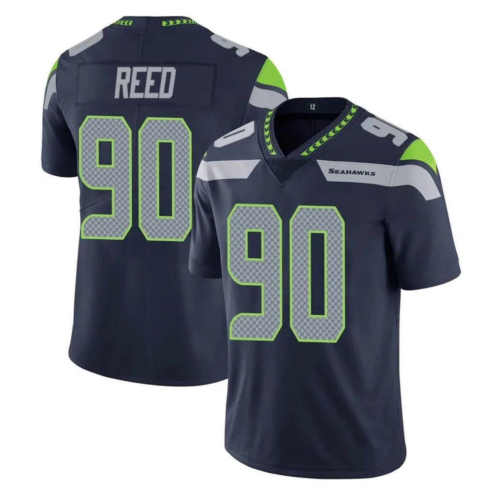 Parkc S.Seahawks #90 Jarran Reed Player Navy Limited Vapor Untouchable Home Game Stitched Jerseys