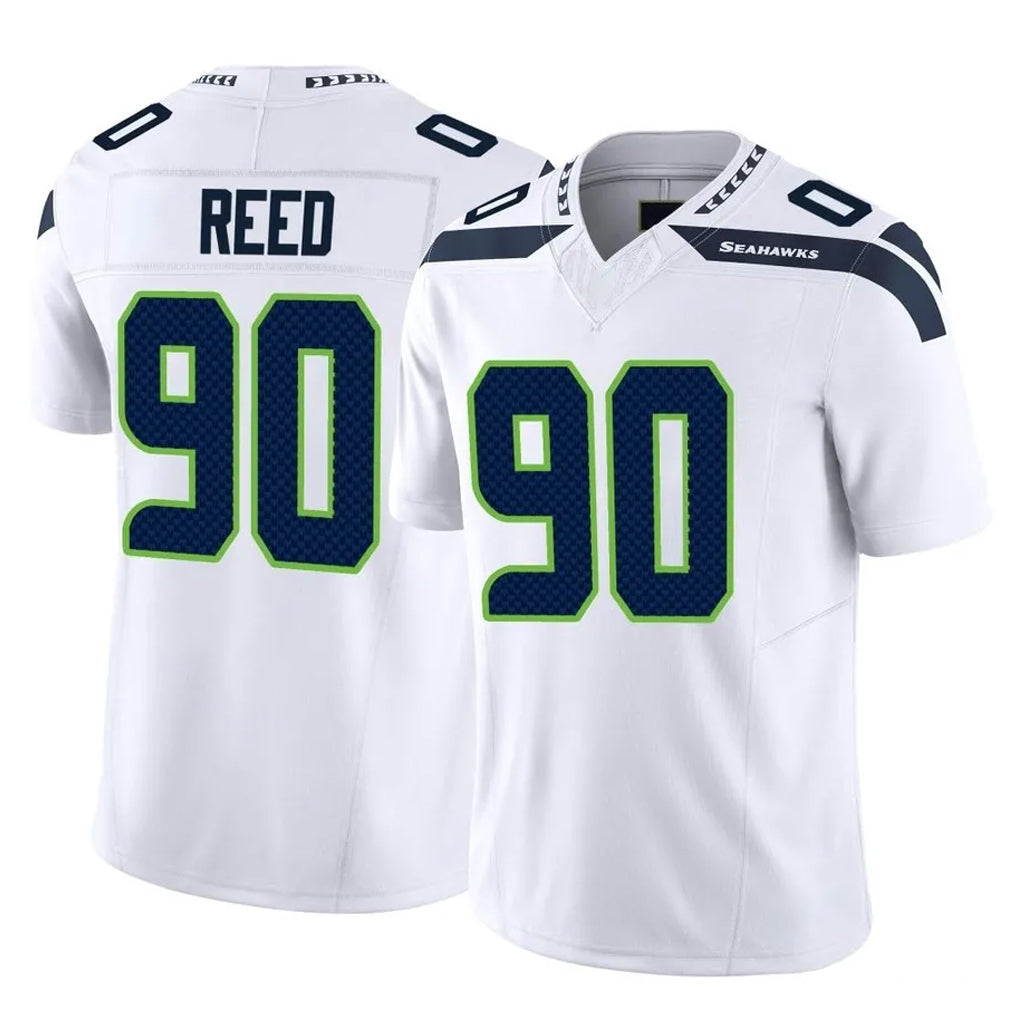 Parkc S.Seahawks #90 Jarran Reed Player White Limited Vapor F.U.S.E. Home Game Stitched Jerseys
