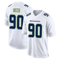 Parkc S.Seahawks #90 Jarran Reed Player White Tundra Fashion Home Game Stitched Jerseys