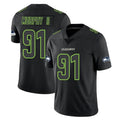Parkc S.Seahawks #91 Byron Murphy II Player Black Impact Limited Home Game Stitched Jerseys