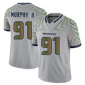 Parkc S.Seahawks #91 Byron Murphy II Player Grey Limited 2025 Rivalries Collection Home Game Stitched Jerseys
