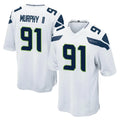 Parkc S.Seahawks #91 Byron Murphy II Player White Home Game Stitched Jerseys