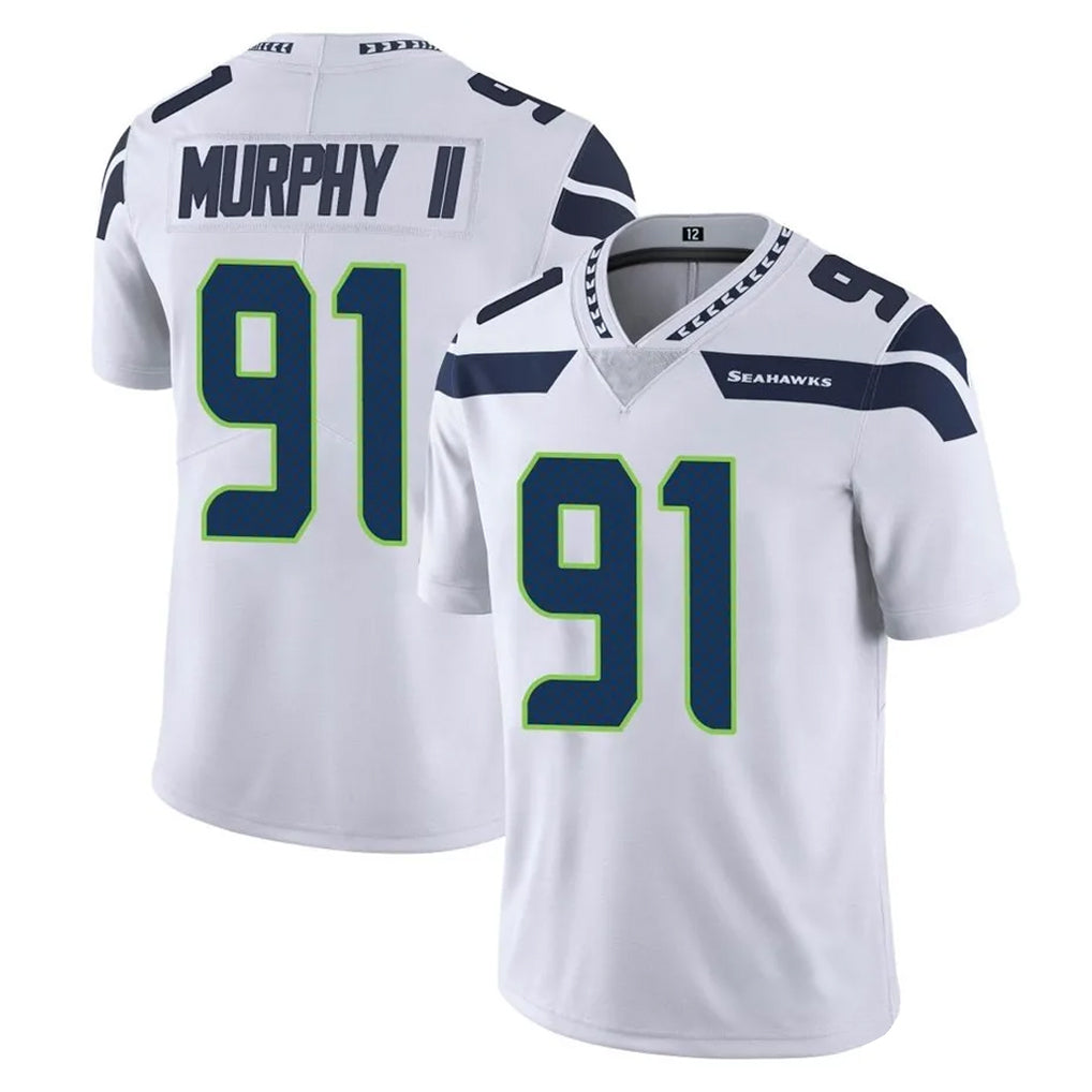 Parkc S.Seahawks #91 Byron Murphy II Player White Limited Vapor Untouchable Home Game Stitched Jerseys