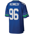 Parkc S.Seahawks #96 Cortez Kennedy Mitchell & Ness Royal Legacy Replica Jersey
