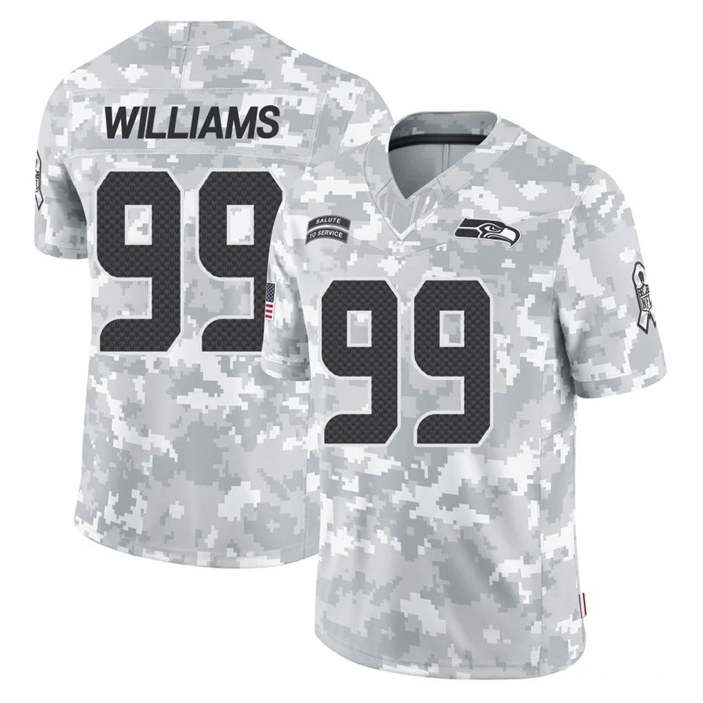Parkc S.Seahawks #99 Leonard Williams Player Arctic Camo Limited Salute To Service Home Game Stitched Jerseys