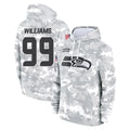 Parkc S.Seahawks #99 Leonard Williams Player Arctic Camo Limited Salute to Service Pullover Hoodies Game Stitched Jerseys