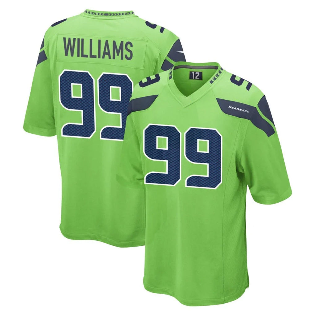 Parkc S.Seahawks #99 Leonard Williams Player Green Home Game Stitched Jerseys