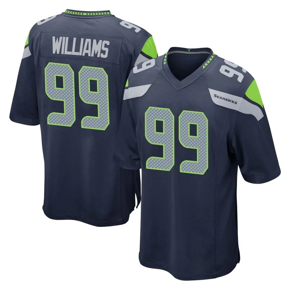 Parkc S.Seahawks #99 Leonard Williams Player Navy Home Game Stitched Jerseys