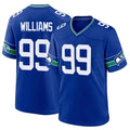 Parkc S.Seahawks #99 Leonard Williams Player Royal Throwback Home Game Stitched Jerseys