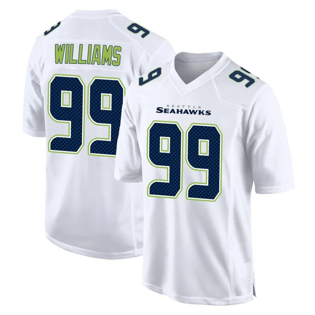 Parkc S.Seahawks #99 Leonard Williams Player White Tundra Fashion Home Game Stitched Jerseys