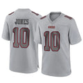 Parkc SF.49ers #10 Mac Jones Player Gray Atmosphere Fashion Home Game Stitched Jerseys