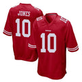 Parkc SF.49ers #10 Mac Jones Player Red Home Game Stitched Jerseys
