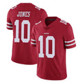 Parkc SF.49ers #10 Mac Jones Player Red Limited Vapor Untouchable Home Game Stitched Jerseys