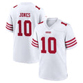 Parkc SF.49ers #10 Mac Jones Player White Game Home Stitched Jerseys