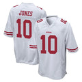 Parkc SF.49ers #10 Mac Jones Player White Home Game Stitched Jerseys