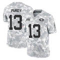 Parkc SF.49ers #13 Brock Purdy Player Arctic Camo Limited Salute To Service Home Game Stitched Jerseys