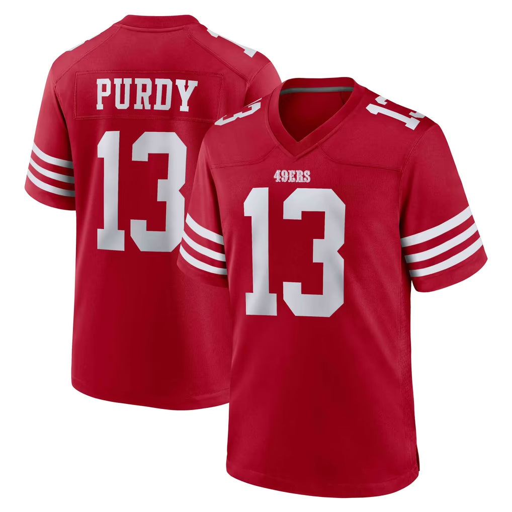 Parkc SF.49ers #13 Brock Purdy Player Red Game Home Stitched Jerseys