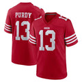 Parkc SF.49ers #13 Brock Purdy Player Red Game Home Stitched Jerseys