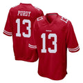 Parkc SF.49ers #13 Brock Purdy Player Red Home Game Stitched Jerseys