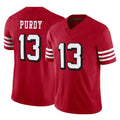 Parkc SF.49ers #13 Brock Purdy Player Red Limited Alternate Vapor F.U.S.E. Home Game Stitched Jerseys