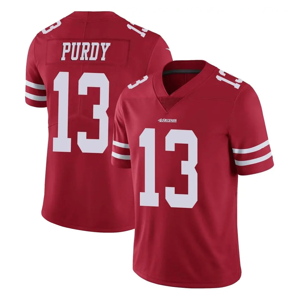 Parkc SF.49ers #13 Brock Purdy Player Red Limited Vapor Untouchable Home Game Stitched Jerseys