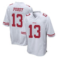 Parkc SF.49ers #13 Brock Purdy Player White Home Game Stitched Jerseys