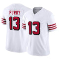 Parkc SF.49ers #13 Brock Purdy Player White Limited Alternate Vapor F.U.S.E. Home Game Stitched Jerseys